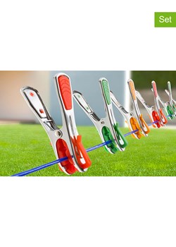 IDOMYA Essentials Klamerki (96 szt.) w kolorze pomarańczowo-zielono-czerwonym do prania ze sklepu Limango Polska w kategorii Akcesoria łazienkowe - zdjęcie 188993836