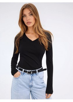 Mohito - Bluzka z długim rękawem - czarny ze sklepu Mohito w kategorii Bluzki damskie - zdjęcie 188997086