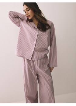 Reserved - Dwuczęściowa piżama z bawełny - fioletowy ze sklepu Reserved w kategorii Piżamy damskie - zdjęcie 188997155
