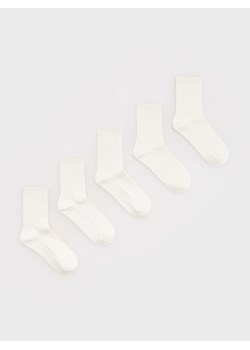 Reserved - Skarpetki 5 pack - złamana biel ze sklepu Reserved w kategorii Skarpetki damskie - zdjęcie 188997166