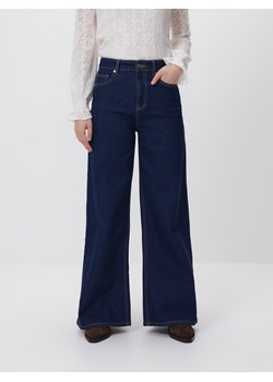 Reserved - Jeansy wide leg - granatowy ze sklepu Reserved w kategorii Jeansy damskie - zdjęcie 188997357