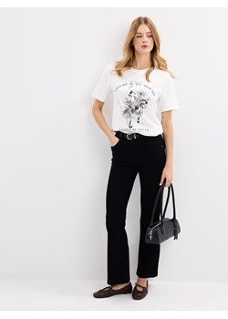 Mohito - Jeansy bootcut z paskiem - czarny ze sklepu Mohito w kategorii Jeansy damskie - zdjęcie 188997587