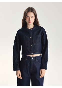 Reserved - Jeansowa marynarka - granatowy ze sklepu Reserved w kategorii Marynarki damskie - zdjęcie 188997947