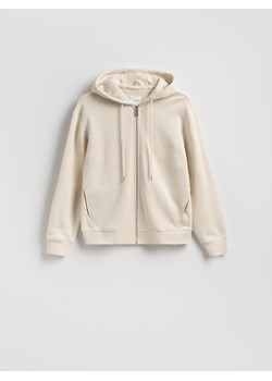 Reserved - Rozpinana bluza z kapturem - beżowy ze sklepu Reserved w kategorii Bluzy męskie - zdjęcie 188998166