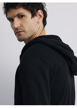 Reserved - Rozpinana bluza z kapturem - czarny ze sklepu Reserved w kategorii Bluzy męskie - zdjęcie 188998178