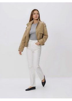 Reserved - Jeansy straight - biały ze sklepu Reserved w kategorii Jeansy damskie - zdjęcie 188998515