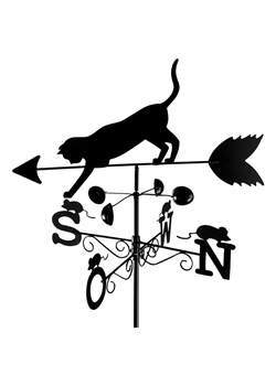 Wenko Wiatrowskaz "Cat" w kolorze czarnym ze sklepu Limango Polska w kategorii Dekoracje i akcesoria ogrodowe - zdjęcie 188998969