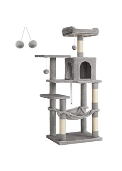 SONGMICS Drapak w kolorze jasnoszaro-kremowym - 55 x 143 x 45 cm ze sklepu Limango Polska w kategorii Dla zwierząt - zdjęcie 188998988