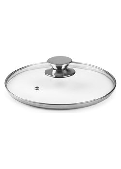 Ibili Szklana pokrywka w kolorze srebrnym - Ø 26 cm ze sklepu Limango Polska w kategorii Garnki - zdjęcie 188999228