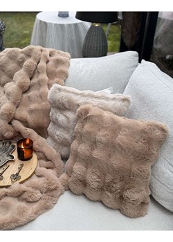 Colourful Cotton Poszewka w kolorze jasnobrązowym na poduszkę ze sklepu Limango Polska w kategorii Poduszki dekoracyjne - zdjęcie 188999266