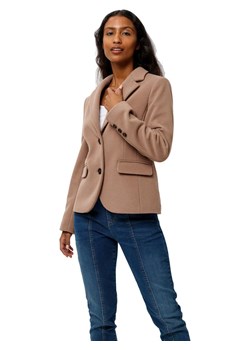 Heine Wełniany blezer w kolorze beżowym ze sklepu Limango Polska w kategorii Marynarki damskie - zdjęcie 188999328