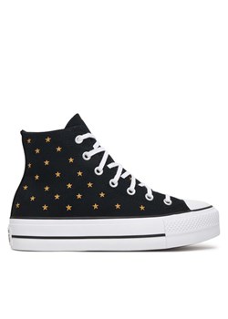 Converse Trampki Chuck Taylor All Star Lift Platform Embroidered Stars A16113C Czarny ze sklepu MODIVO w kategorii Trampki damskie - zdjęcie 188999448