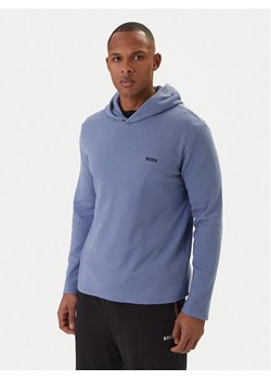 BOSS Longsleeve Waffle 50535885 Błękitny Regular Fit ze sklepu MODIVO w kategorii T-shirty męskie - zdjęcie 188999496