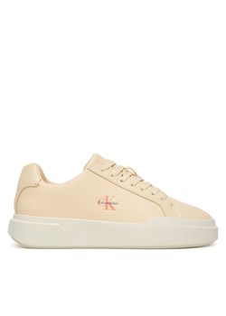 Calvin Klein Sneakersy Chunky Cupsole Laceup Lth Ml YW0YW01947 Biały ze sklepu MODIVO w kategorii Buty sportowe damskie - zdjęcie 188999546