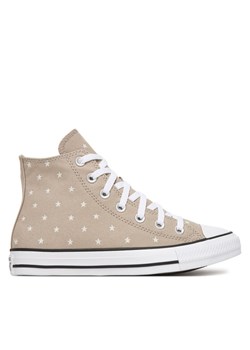Converse Trampki Chuck Taylor All Star Embroidered Stars A16046C Beżowy ze sklepu MODIVO w kategorii Trampki damskie - zdjęcie 188999576
