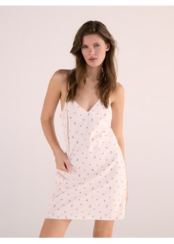 Reserved - Wzorzysta koszula nocna - kremowy ze sklepu Reserved w kategorii Koszule nocne - zdjęcie 189000848