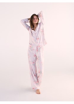 Reserved - Wzorzysta piżama dwuczęściowa - brązowy ze sklepu Reserved w kategorii Piżamy damskie - zdjęcie 189000875