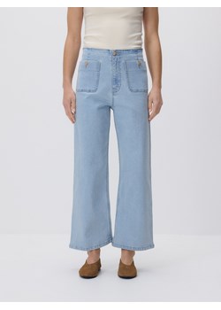 Reserved - Spodnie culotte - niebieski ze sklepu Reserved w kategorii Spodnie damskie - zdjęcie 189001577