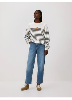 Reserved - Bluza w paski z haftem - wielobarwny ze sklepu Reserved w kategorii Bluzy damskie - zdjęcie 189001878