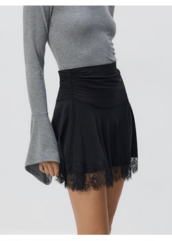 Reserved - Spódnica z koronką - czarny ze sklepu Reserved w kategorii Spódnice - zdjęcie 189001949