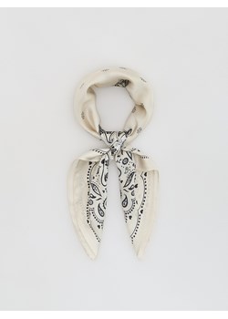 Reserved - Wzorzysta apaszka - złamana biel ze sklepu Reserved w kategorii Szaliki i chusty damskie - zdjęcie 189003457
