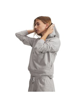 Damska bluza dresowa nierozpinana z kapturem Under Armour Sport Terry Hoodie - szara ze sklepu Sportstylestory.com w kategorii Bluzy damskie - zdjęcie 189003746