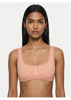 Calvin Klein Swimwear Góra od bikini LV00Q61100 Różowy ze sklepu MODIVO w kategorii Stroje kąpielowe - zdjęcie 189004175