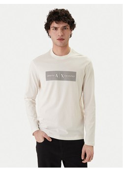 Armani Exchange Longsleeve XM002820 AF10356 U1074 Écru Regular Fit ze sklepu MODIVO w kategorii T-shirty męskie - zdjęcie 189004176