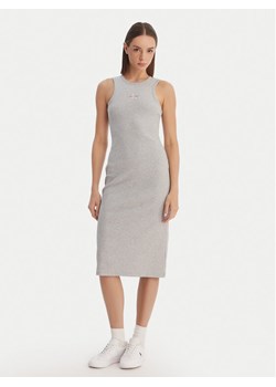 Calvin Klein Jeans Sukienka codzienna Monologo Baby LV047F242G Szary Slim Fit ze sklepu MODIVO w kategorii Sukienki - zdjęcie 189004216