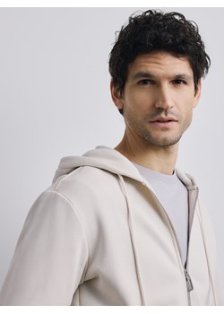 Reserved - Rozpinana bluza z kapturem - beżowy ze sklepu Reserved w kategorii Bluzy męskie - zdjęcie 189005035