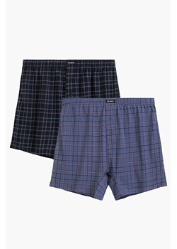 Atlantic 2MBX-091 bokserki 2-pack w kratę granat/denim ze sklepu kontri.pl w kategorii Majtki męskie - zdjęcie 189005337