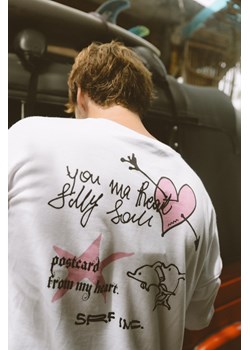 Card From My Heart LS - Paper White ze sklepu Surf Inc w kategorii T-shirty męskie - zdjęcie 189005876