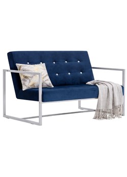 Granatowa sofa 2-osobowa B3-K25 ze sklepu Edinos.pl w kategorii Sofy i kanapy - zdjęcie 189006329