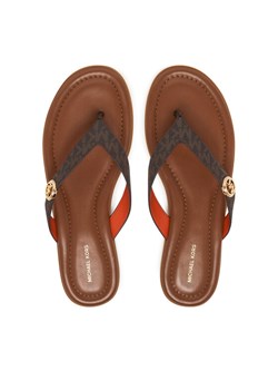Japonki MICHAEL Michael Kors Ering Thong 40S6ERFS1B Brązowy ze sklepu eobuwie.pl w kategorii Klapki damskie - zdjęcie 189006349