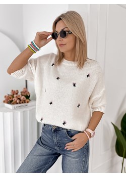 sweter thelma ecru one size ze sklepu UBRA w kategorii Swetry damskie - zdjęcie 189007058