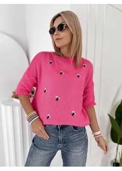 sweter thelma różowy one size ze sklepu UBRA w kategorii Swetry damskie - zdjęcie 189007067