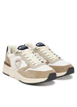 Sneakersy Blauer S6RAY02/MES Beżowy ze sklepu eobuwie.pl w kategorii Buty sportowe męskie - zdjęcie 189007357