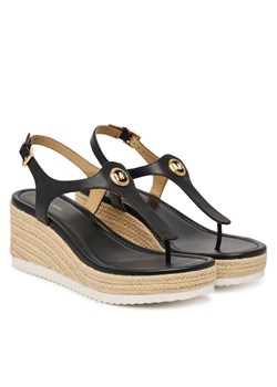 Espadryle MICHAEL Michael Kors Val Thong Wedge 40S6VAMS1L Czarny ze sklepu eobuwie.pl w kategorii Espadryle damskie - zdjęcie 189007379