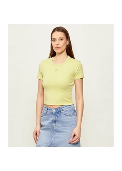 HUGO T-shirt Delanor | Cropped Fit ze sklepu Gomez Fashion Store w kategorii Bluzki damskie - zdjęcie 189008885