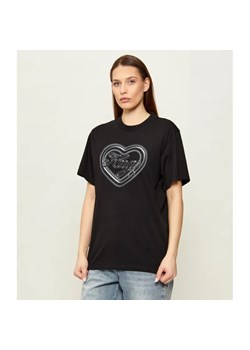 Hugo Blue T-shirt Vintage | Relaxed fit ze sklepu Gomez Fashion Store w kategorii Bluzki damskie - zdjęcie 189008947