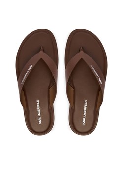 KARL LAGERFELD Japonki Kastor IV KL70206C Brązowy ze sklepu MODIVO w kategorii Klapki męskie - zdjęcie 189009238