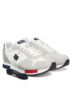 Blauer Sneakersy S6QUEENS01/MES Biały ze sklepu MODIVO w kategorii Buty sportowe męskie - zdjęcie 189009297