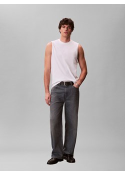 Calvin Klein Jeans Tank top męski Mężczyźni Bawełna biały jednolity ze sklepu vangraaf w kategorii T-shirty męskie - zdjęcie 189010238