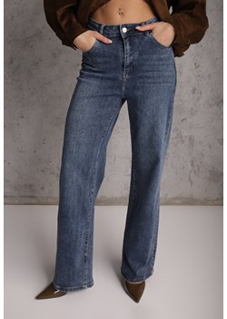 Niebieskie Jeansy Wide Leg High Waist Jenivia ze sklepu renee.pl w kategorii Jeansy damskie - zdjęcie 189010676