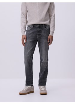Reserved - Jeansy slim z efektem sprania - szary ze sklepu Reserved w kategorii Jeansy męskie - zdjęcie 189011046