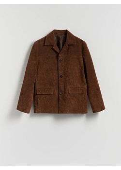 Reserved - Zamszowa kurtka - brązowy ze sklepu Reserved w kategorii Kurtki męskie - zdjęcie 189011246