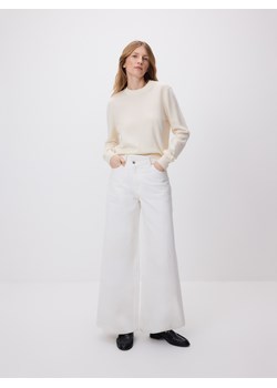 Reserved - Sweter z wełny merino - złamana biel ze sklepu Reserved w kategorii Swetry damskie - zdjęcie 189011267
