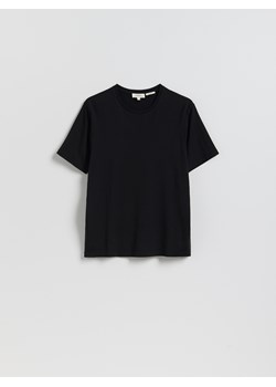 Reserved - T-shirt regular z włóknem bambusowym - czarny ze sklepu Reserved w kategorii T-shirty męskie - zdjęcie 189011498