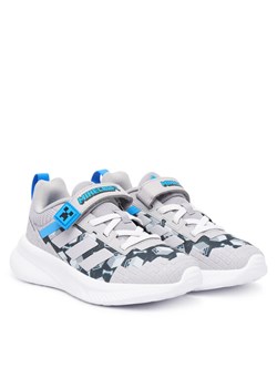 Sneakersy adidas Minecraft Fortarun 4.0 JR1945 Szary ze sklepu eobuwie.pl w kategorii Buty sportowe dziecięce - zdjęcie 189012796