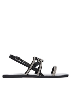 Sandały KARL LAGERFELD Olympia II KL87425C Czarny ze sklepu eobuwie.pl w kategorii Sandały damskie - zdjęcie 189012816